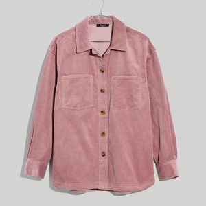 NWT Madewell Corduroy Oversized Shirt-Jacket - size M